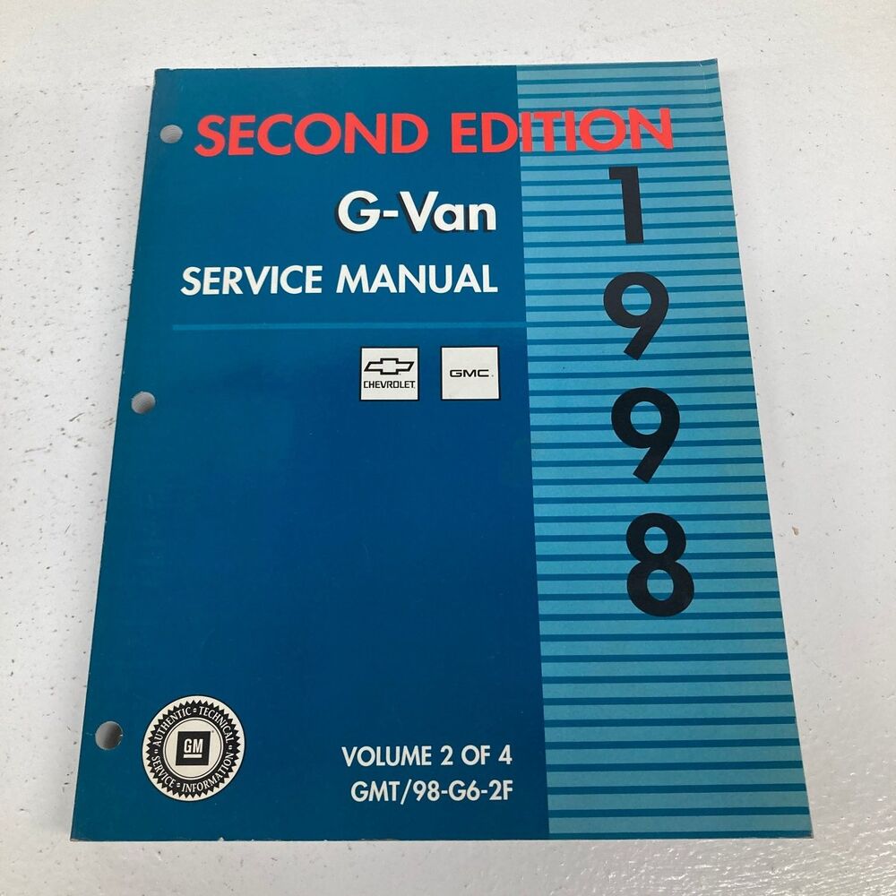 Chevrolet GMC G-Van Service Manual Volume 2 1998